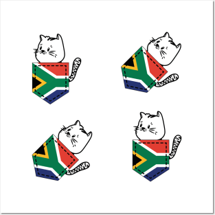 Patriotic Pocket Pussy - Cat Lover -  South African Patriot Posters and Art